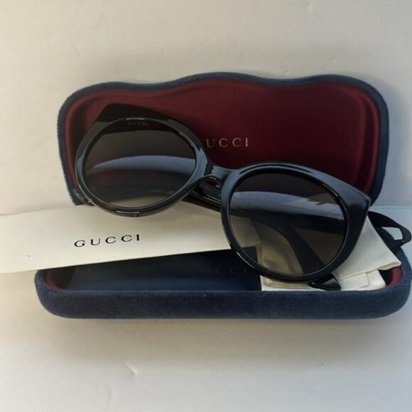 New Authentic GUCCI  Acetate Cat Eye Sunglasses GG0325S Tortoise - Picture 12 of 12